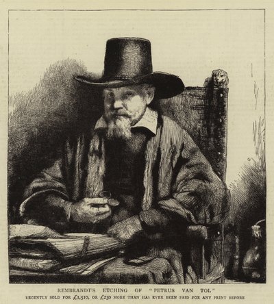 Rembrandts radering af Petrus van Tol af Rembrandt van Rijn