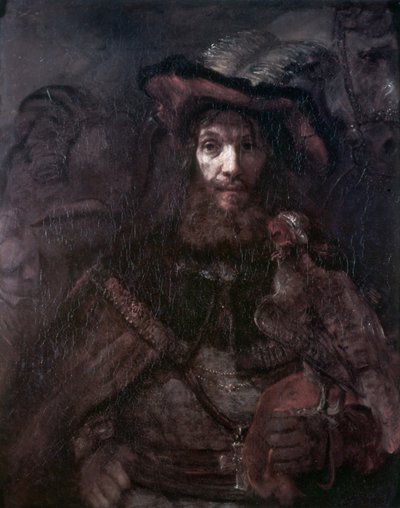 Rytter med en falk af Rembrandt van Rijn