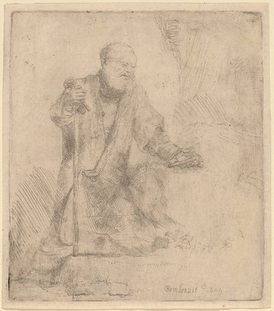 Sankt Peter i anger af Rembrandt van Rijn