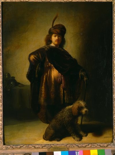 Selvportræt i orientalsk kostume af Rembrandt van Rijn