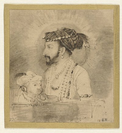 Shah Jahan og hans lille søn af Rembrandt van Rijn