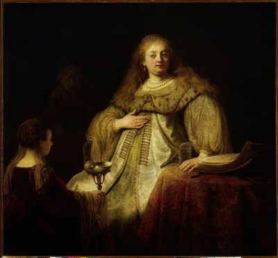 Sophonisbe modtager koppen gift på ordre fra sin mand af Rembrandt van Rijn