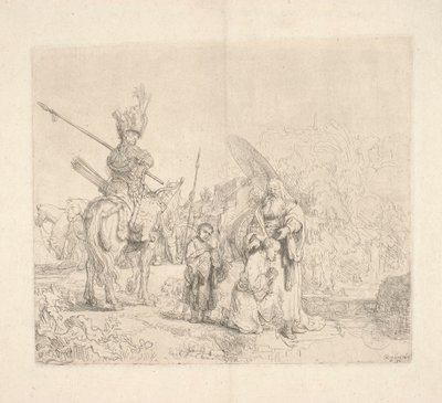Den hellige Filip, diakon, døber en hofmand hos den etiopiske dronning Kandake (den såkaldte »Eunukens dåb«) af Rembrandt van Rijn