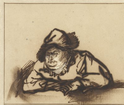 Skuespilleren Willem Bartholsz Ruyter som bonde Skuespiller Willem Bartholsz Ruyter som bonde af Rembrandt van Rijn