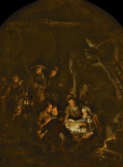 Hyrdernes tilbedelse, 1646 af Rembrandt van Rijn