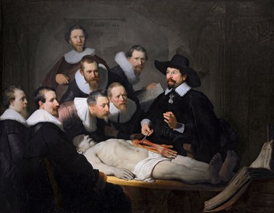 Dr. Nicolaes Tulps anatomi-lektion, 1632 af Rembrandt van Rijn