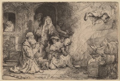 Englen forlader Tobias’ familie af Rembrandt van Rijn