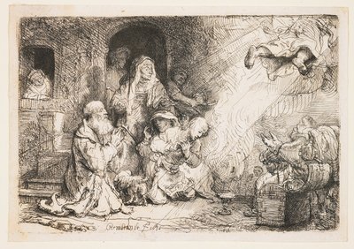 Englen afgår fra Tobias familie af Rembrandt van Rijn