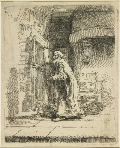 Tobits blindhed, 1651 af Rembrandt van Rijn