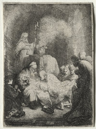 Omskæringen: Lille tallerken af Rembrandt van Rijn