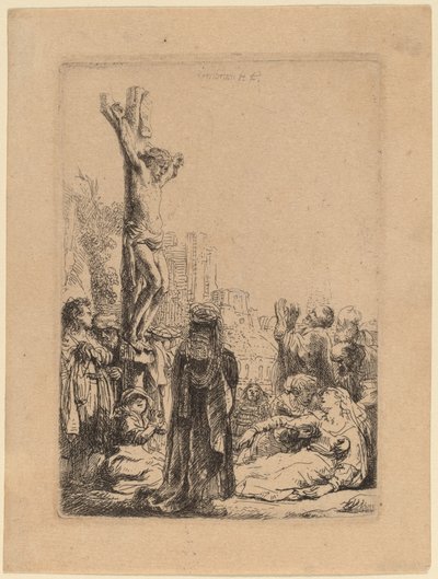 Korsfæstelsen: Lille plade af Rembrandt van Rijn
