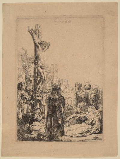 Korsfæstelsen: Lille plade af Rembrandt van Rijn