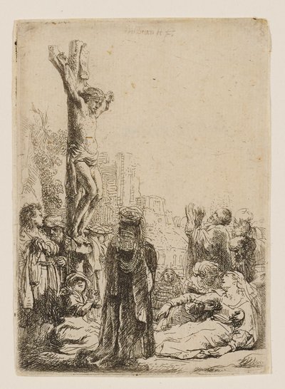 Korsfæstelsen: Lille plade af Rembrandt van Rijn