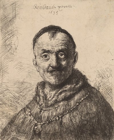 Det første orientalske hoved, 1635. af Rembrandt van Rijn