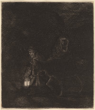 Flugten til Egypten af Rembrandt van Rijn