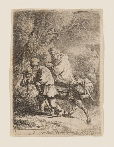 Flugten til Egypten af Rembrandt van Rijn
