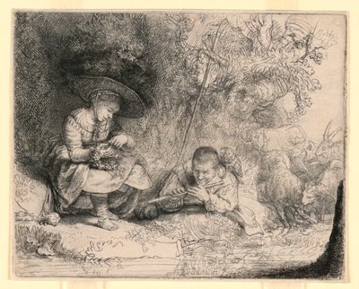 Fløjtespilleren af Rembrandt van Rijn