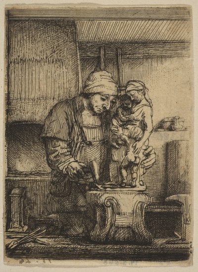 Guldsmeden, 1655. af Rembrandt van Rijn