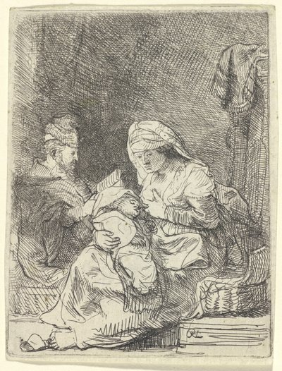 Den hellige familie af Rembrandt van Rijn