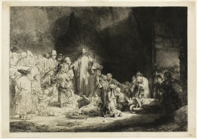 De hundrede gylden print af Rembrandt van Rijn