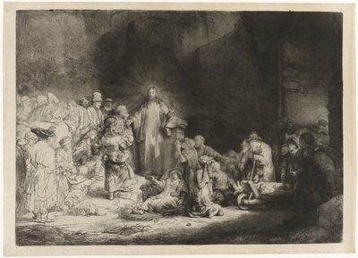De hundrede gylden print af Rembrandt van Rijn