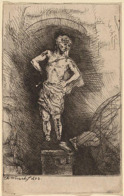 Billedet set af Nebukadnezzar af Rembrandt van Rijn