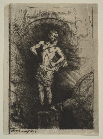 Billedet set af Nebuchadnezzar, 1655. af Rembrandt van Rijn