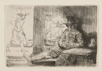 Kolf-afspilleren af Rembrandt van Rijn