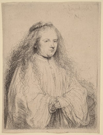 Den lille jødiske brud (Saskia som Sankt Katarina) af Rembrandt van Rijn