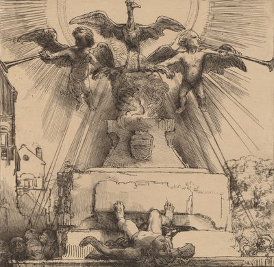 Føniks eller statuen væltet, 1658. af Rembrandt van Rijn