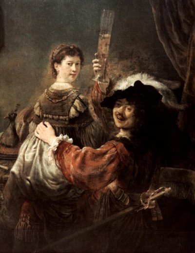 Den fortabte søn i værtshuset Rembrandt og Saskia, c1635. af Rembrandt van Rijn