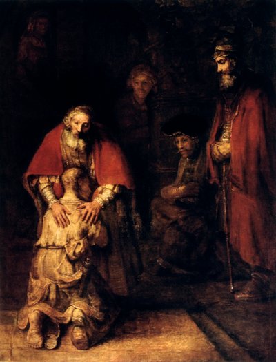 Den fortabte søns tilbagevenden, c1668 af Rembrandt van Rijn