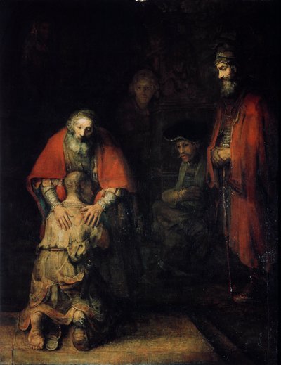 Den fortabte søns tilbagevenden, c1668 af Rembrandt van Rijn