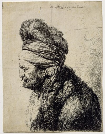 Det andet orientalske hoved af Rembrandt van Rijn