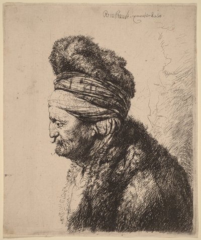 Det andet orientalske hoved af Rembrandt van Rijn