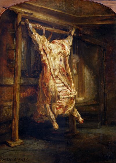 Den slagtede okse, 1655 af Rembrandt van Rijn