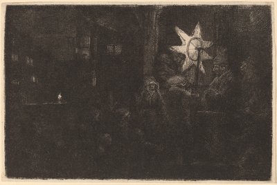 The Star of the Kings: a Night Piece af Rembrandt van Rijn