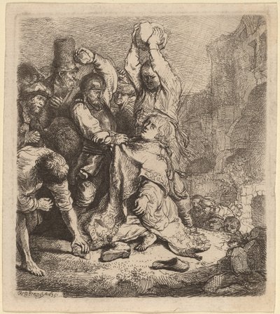Steningen af Sankt Stefan af Rembrandt van Rijn