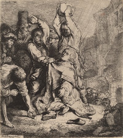 Steningen af Sankt Stefan, 1635. af Rembrandt van Rijn