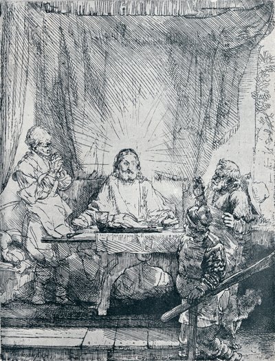 Nadveren i Emmaus, 1654, 1903 af Rembrandt van Rijn