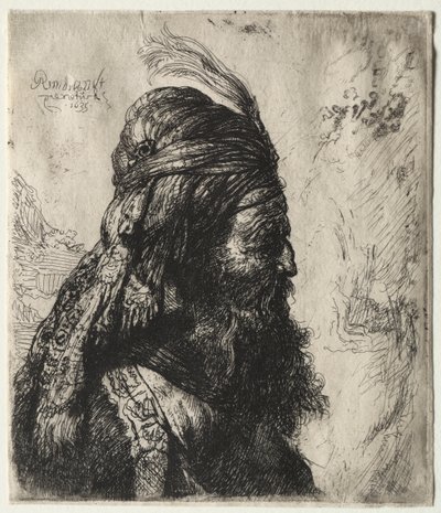 Det tredje orientalske hoved af Rembrandt van Rijn