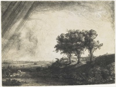 De tre træer, 1643 af Rembrandt van Rijn