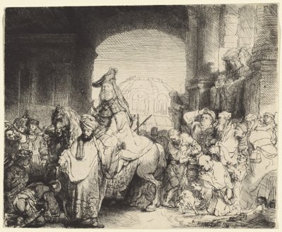 Mordokajs triumf af Rembrandt van Rijn