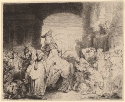 Mordokajs triumf af Rembrandt van Rijn