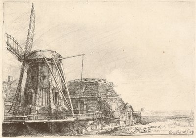Vindmøllen af Rembrandt van Rijn