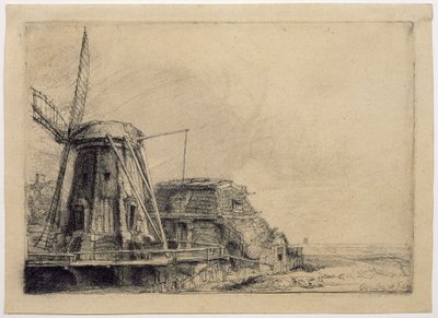 Vindmøllen af Rembrandt van Rijn