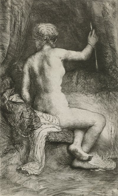 Kvinden med pilen, 1661 af Rembrandt van Rijn