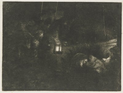 Hyrdernes tilbedelse: et natstykke af Rembrandt van Rijn