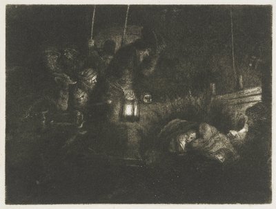Hyrdernes tilbedelse: et natstykke af Rembrandt van Rijn
