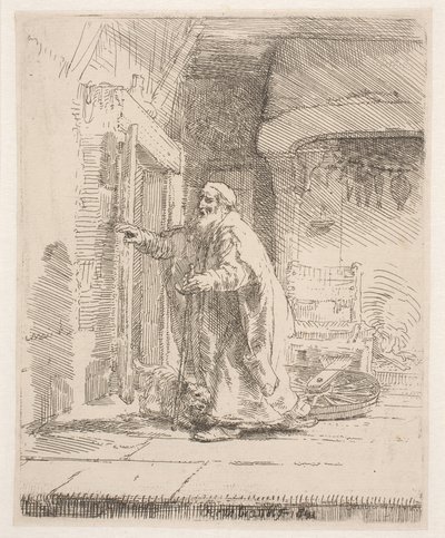 Tobits blindhed: det større billede af Rembrandt van Rijn